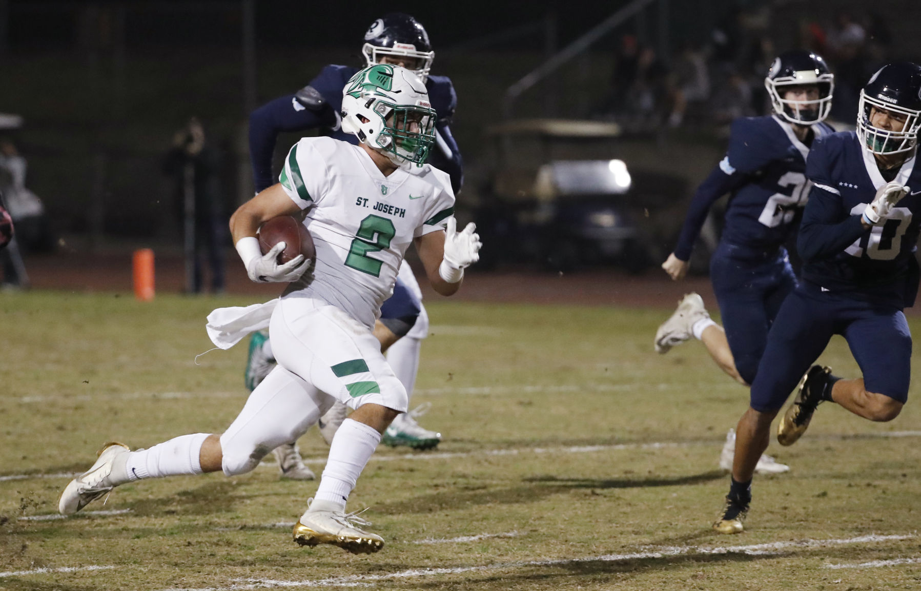 St. Joseph versus Redwood CIF Football Matchup